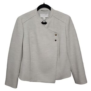 Boss hugo boss women's krista asymmetrical blazer, color gray, size 10